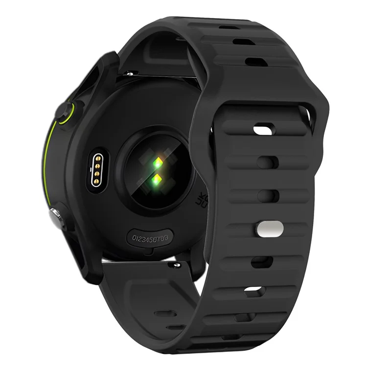 KALEBOL 20mm Bracelete de Silicone para Huawei Watch GT 3 42mm / GT 3 Pro 43mm Desenho de Onda - Preto