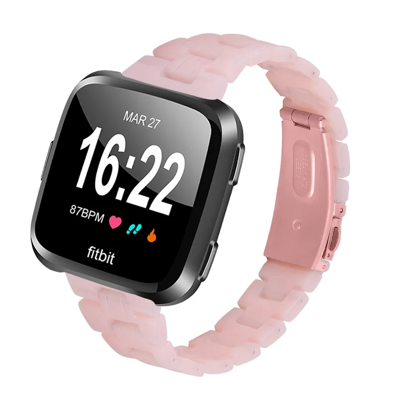 Light Weight Colorful Replacement for Fitbit Versa/Versa 2/Versa Lite Resin Watch Band - Pink