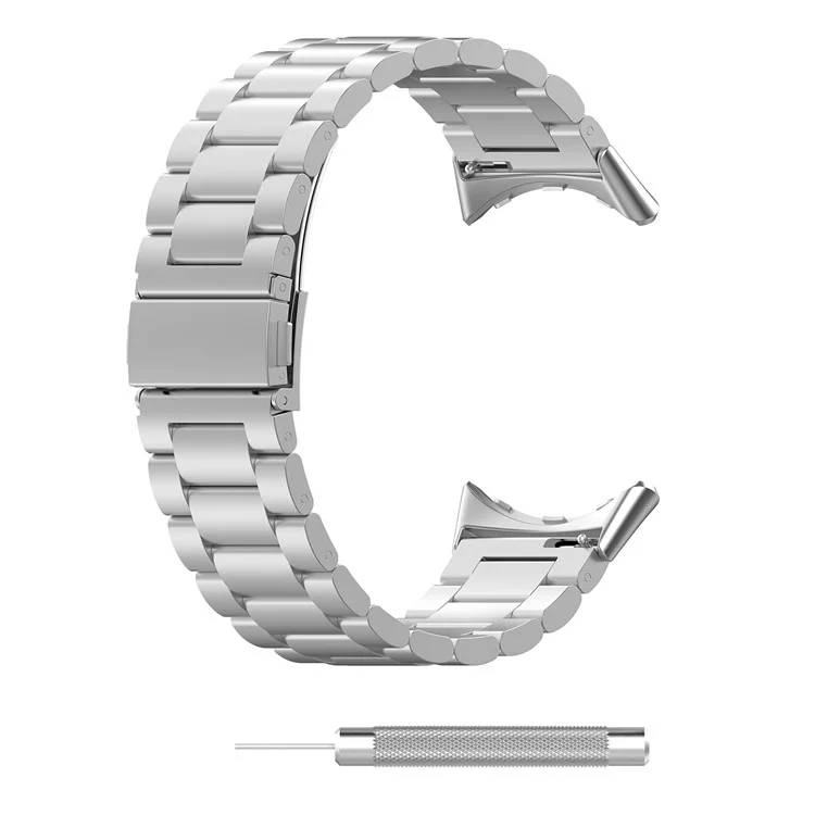 For Google Pixel Watch 3 41mm / Watch 2 / Pixel Watch Strap Replacement Stainless Steel Watch Band - Silver