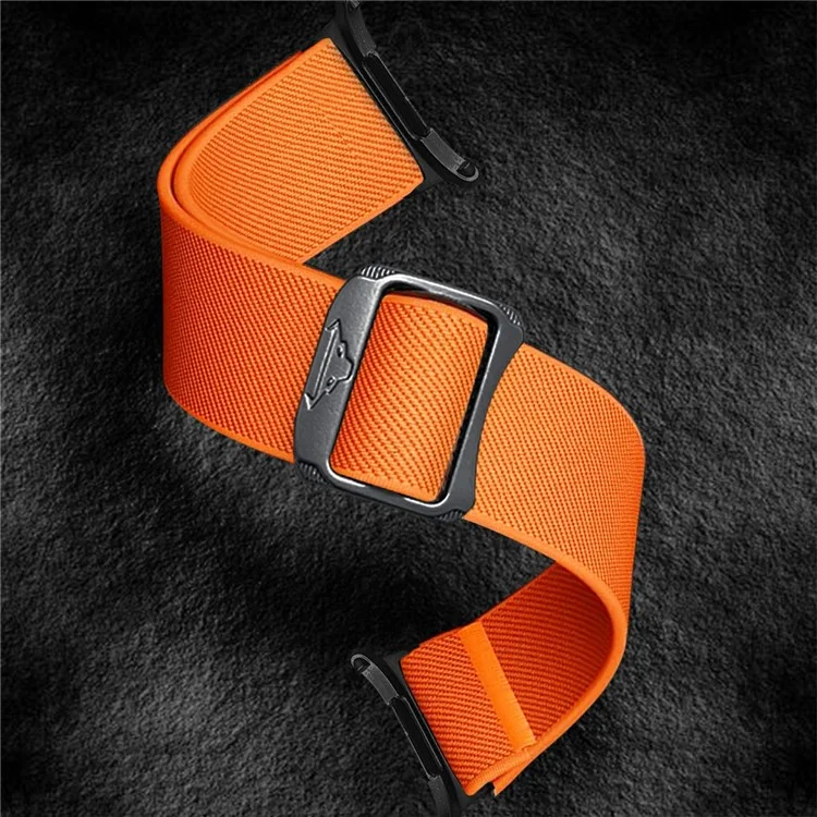 For Samsung Galaxy Watch Ultra 47mm Nylon Strap Elastic Replacement Watch Band - Orange