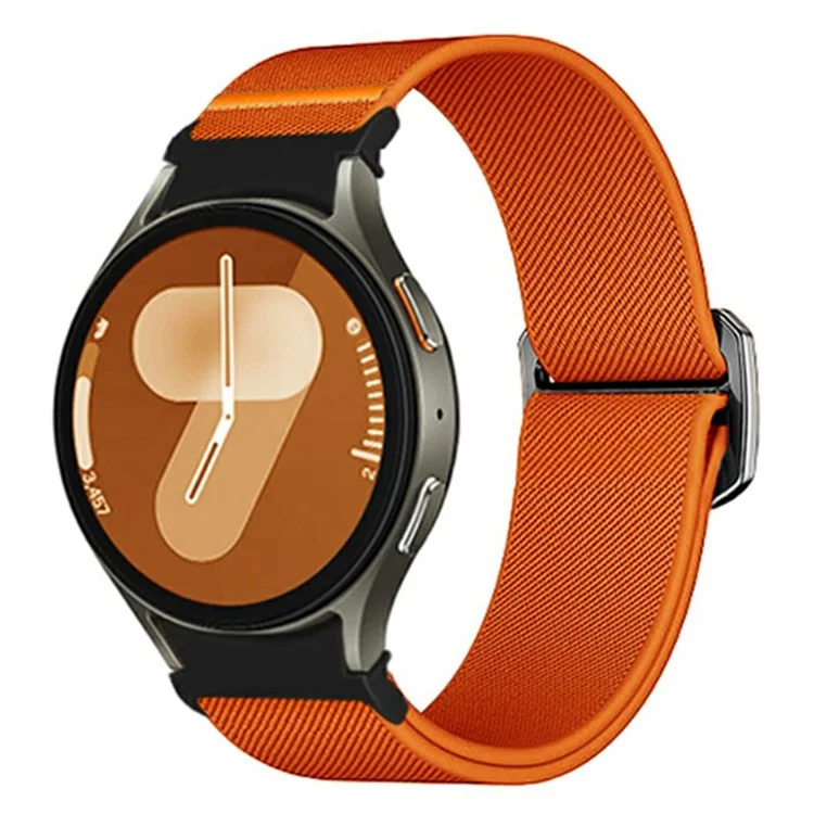 Cinturino in nylon per Samsung Galaxy Watch FE 40mm / Watch7 / Watch6 / Watch 5 / Watch4 Elastic Band - Arancione