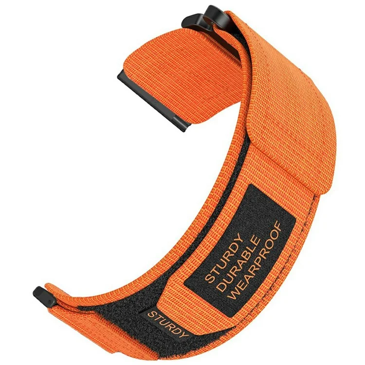24mm Nylon Watch Band for Suunto 9 / 7 / Spartan Sport Wrist HR Baro  Loop Fastener Strap - Orange