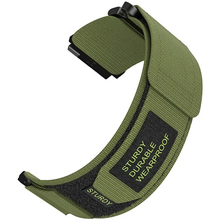 20mm Nylon-Armband für Samsung Galaxy Watch FE 40mm / Watch7 44mm / 40mm Loop Verschlussriemen - Army Green