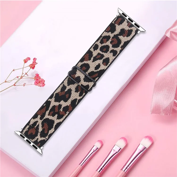 Elastic Nylon Band Watch Strap Replacement for Watch Ultra 49mm / Ultra 2 49mm / Series 9 45mm / SE (2023) 44mm / Series 8 / 7 45mm / Series 6 / 5 / 4 / SE / SE (2022) 44m / Series 3 / 2 / 1 42mm - Style C