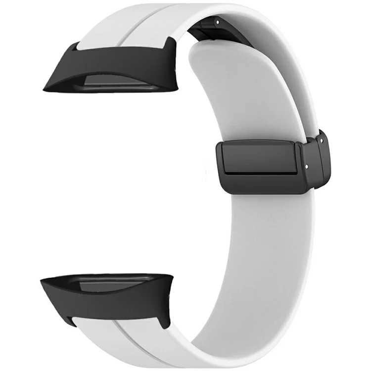 Für Polar Vantage Watchband Soft Silicone Watch Strap with Magnetic Buckle - Weiß