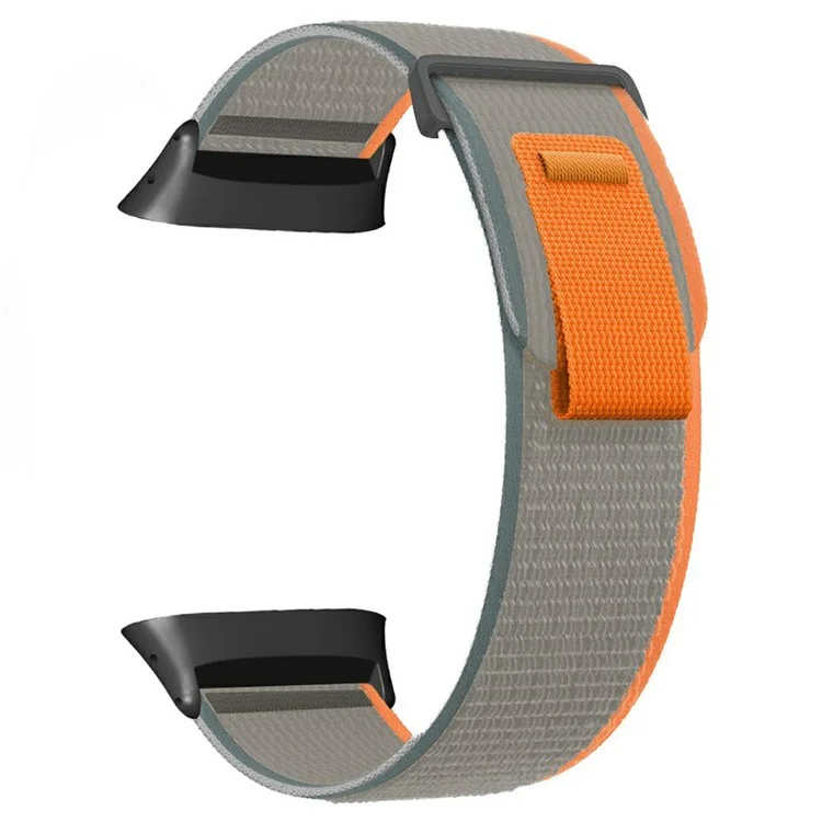 Para Polar Vantage Watch Correa de Nailon Bucle Ajustable Banda de Muñeca - Naranja+Gris
