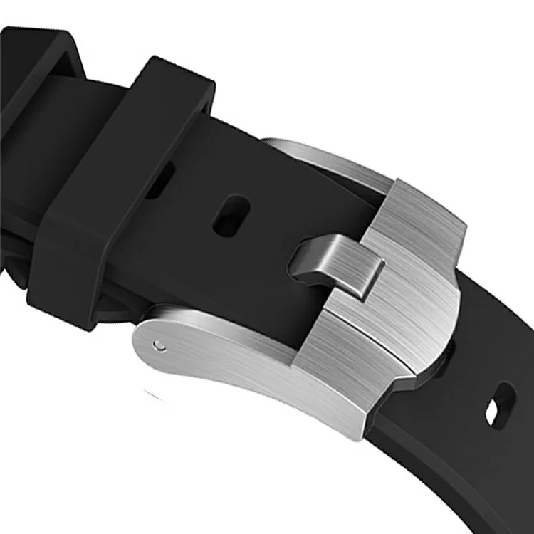 Per Samsung Galaxy Watch Ultra 47mm Cinturino dell'orologio di ricambio Cinturino in silicone per orologio - Argento+Nero