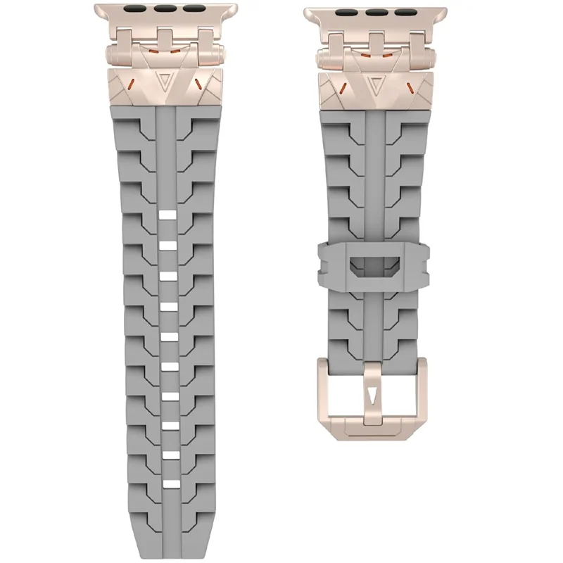 Silicone Strap for Apple Watch Series 10 46mm / Ultra 2 Ultra 49mm / Series 9 8 7 45mm / SE (2023) SE (2022) SE 6 5 4 44mm / 3 2 1 42mm - Grey
