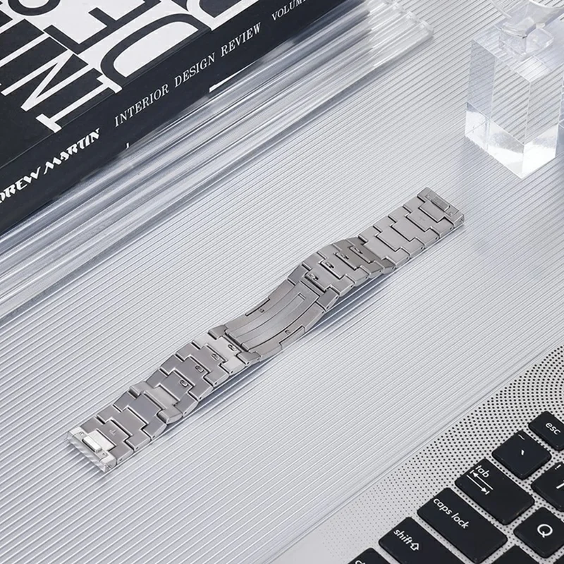 Titanium Alloy Strap for Huawei Watch GT 4 / GT 3 / GT 2 46mm Universal 22mm Watch Band - Titanium