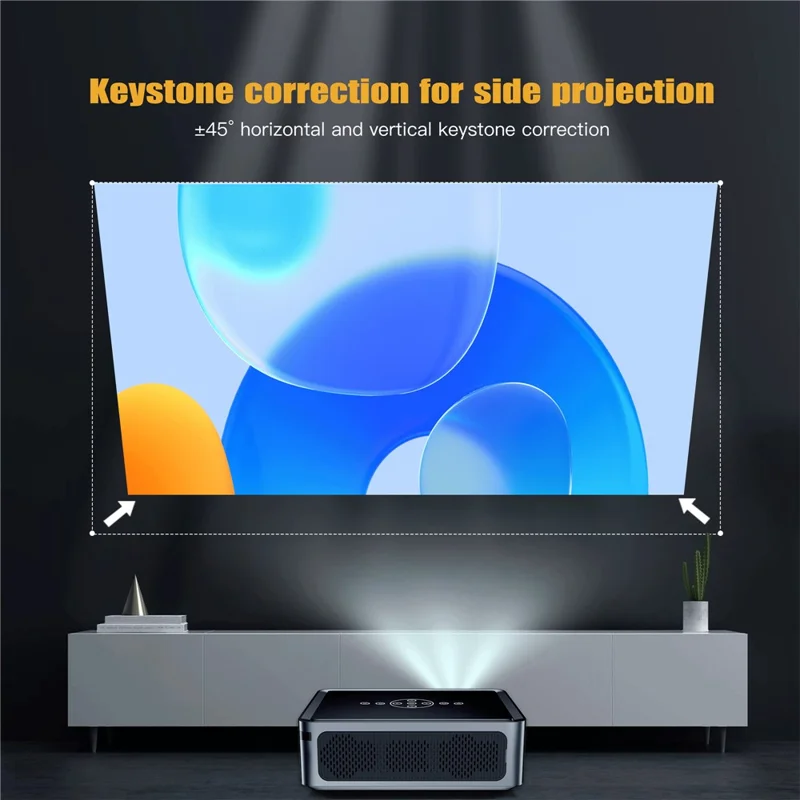 ProjectX1PRO Manual Focus Projector WiFi Bluetooth-compatible Portable Home Theater 8K Video Projector - UK Plug