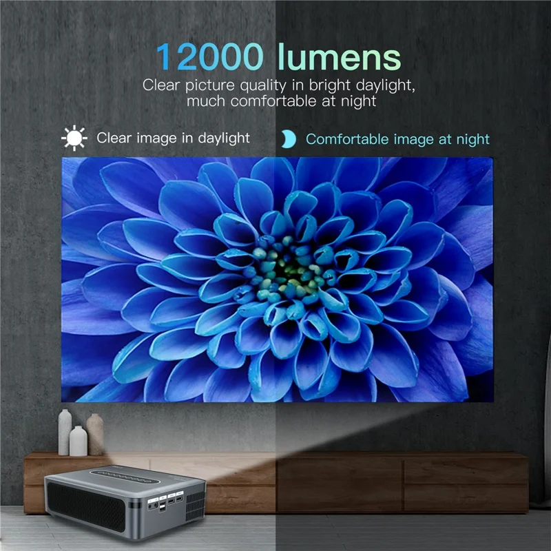 ProjectX1 Portable Projector WiFi Bluetooth-compatible Home Theater 8K HD Video Projector - EU Plug