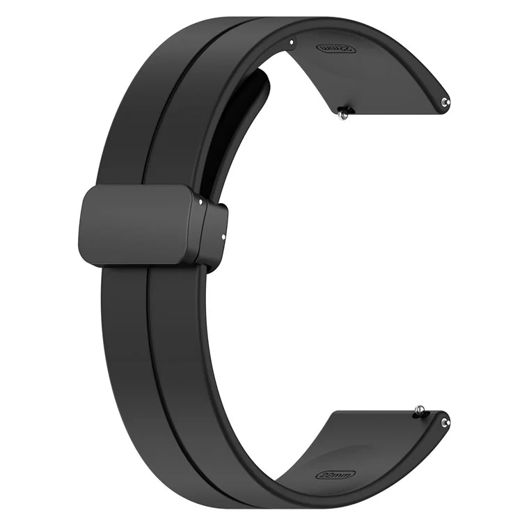 Watch Band for Xiaomi Redmi Watch 5 Active / Watch 5 Lite / Huawei Watch GT 5 46mm Universal 22mm Silicone Strap - Black