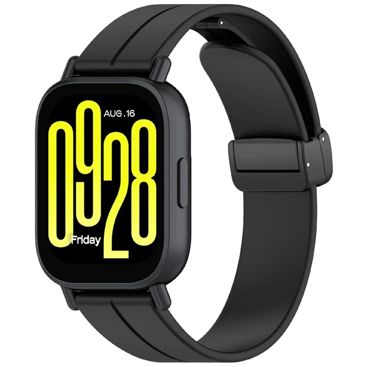 Watch Band for Xiaomi Redmi Watch 5 Active / Watch 5 Lite / Huawei Watch GT 5 46mm Universal 22mm Silicone Strap - Black