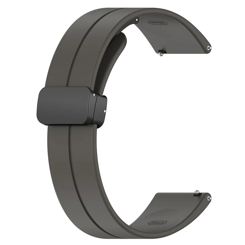 Watch Band for Xiaomi Redmi Watch 5 Active / Watch 5 Lite / Huawei Watch GT 5 46mm Universal 22mm Silicone Strap - Grey
