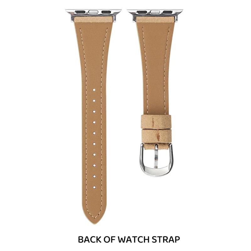 Puppy Paw Pattern Leather Strap for Apple Watch Series 10 9 8 7 SE 6 5 4 3 2 1 42mm 41mm 40mm 38mm - Dark Brown