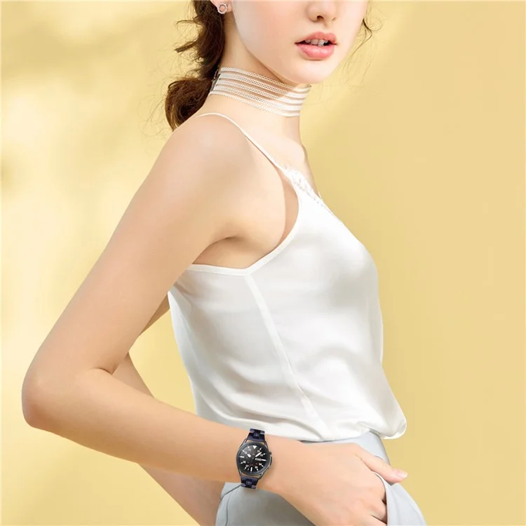 Colorful Resin Watch Band for Samsung Galaxy Watch3 45mm Replacement - Black