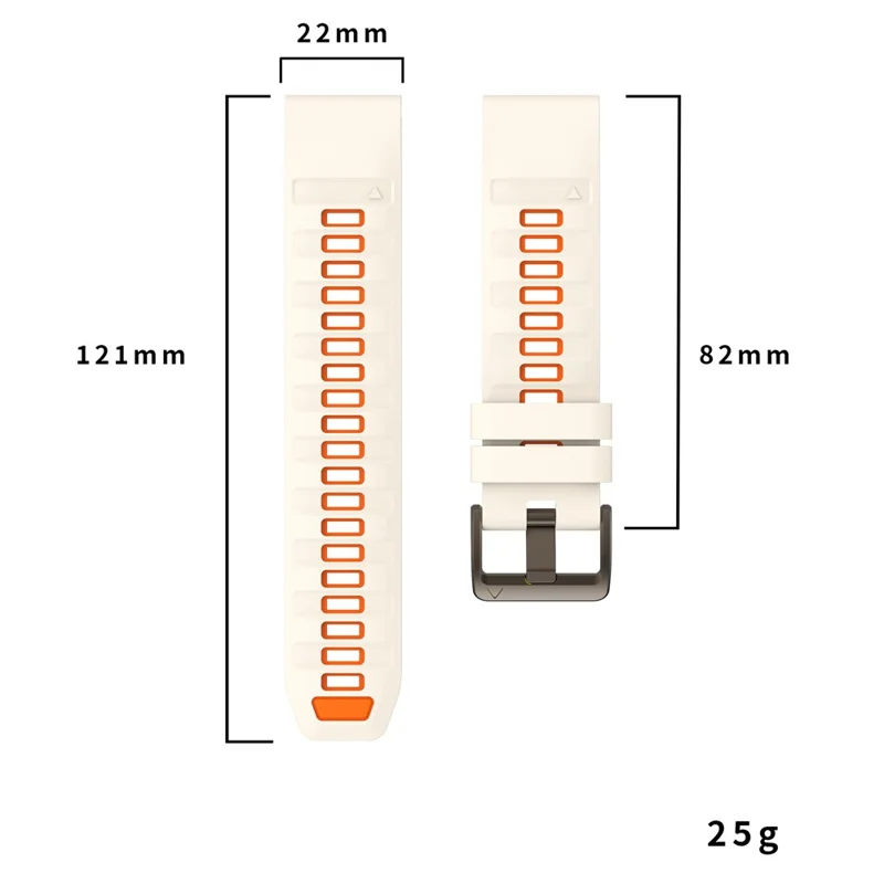 For Garmin Fenix 7  /  7 Pro  /  6  /  6 Pro Replacement Band QuickFit 22mm Dual-Color Silicone Watch Strap - Mint Green  /  Black