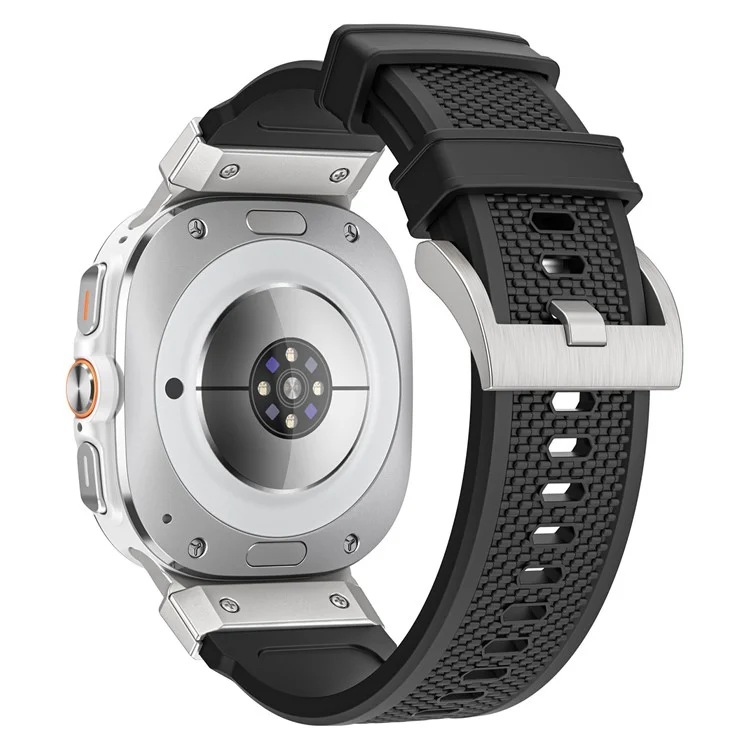 Per Samsung Galaxy Watch Ultra 47mm Morbido TPU Watch Band Strapping Cingcio - Nero