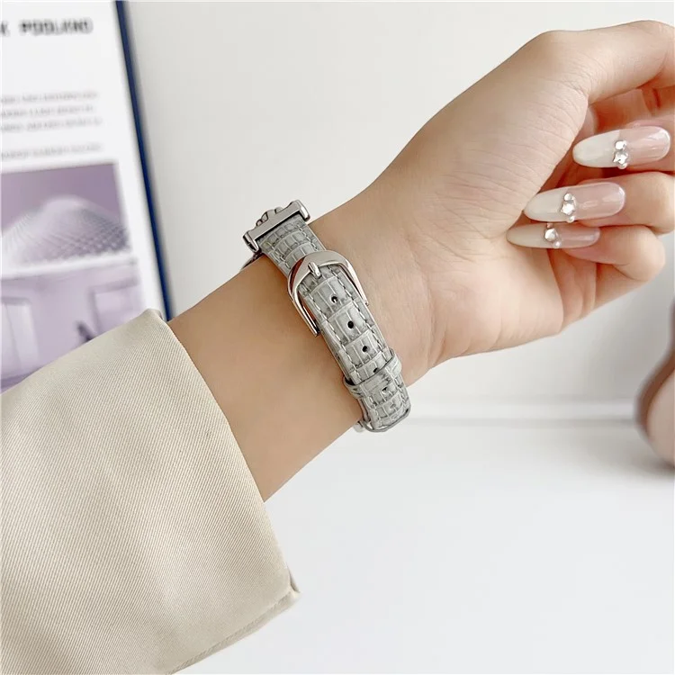 Per Apple Watch Series 10 46mm / Ultra 2 Ultra 49mm / 9 8 7 45mm / SE (2023) SE (2022) SE 6 5 4 44mm / 3 2 1 42mm Watchband - Silver / Grey