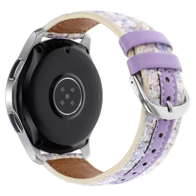 Для Huawei Watch GT 5 46 мм / Watch 4 / 4 Pro Сменный ремешок 22 мм Woolen+PU Watch Band - Фиолетовый