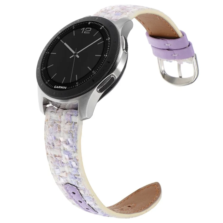Для Huawei Watch GT 5 46 мм / Watch 4 / 4 Pro Сменный ремешок 22 мм Woolen+PU Watch Band - Фиолетовый