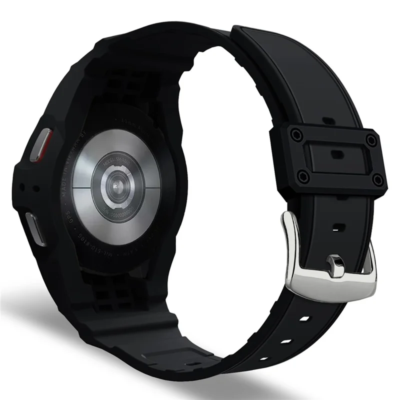 Per Samsung Galaxy Watch7 / 6 / 5 / 4 40mm TPU Watch Band+Case Cover Integrated Design - Nero
