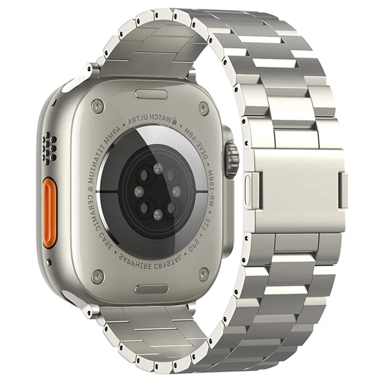 Correa para Apple Watch Series 10 46mm / Ultra 2 / Ultra 49mm / 9 8 7 45mm / SE (2023) SE (2022) SE 6 5 4 44mm / 3 2 1 42mm Titanio Aleación Banda - Titanio
