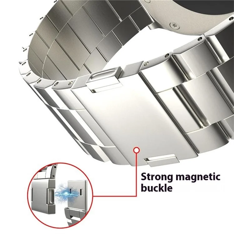 Magnetic Strap for Apple Watch Series 10 42mm / 9 8 7 41mm / SE (2023) SE (2022) SE 6 5 4 40mm / 3 2 1 38mm Titanium Alloy Band - Titanium