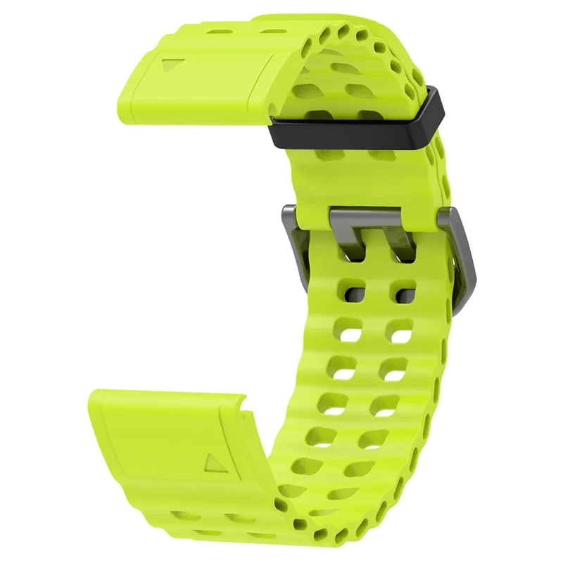 26mm Silicone Strap for Garmin Fenix 8 51mm / Enduro 3 / Enduro 2 Quick Release Ocean Watch Band - Green