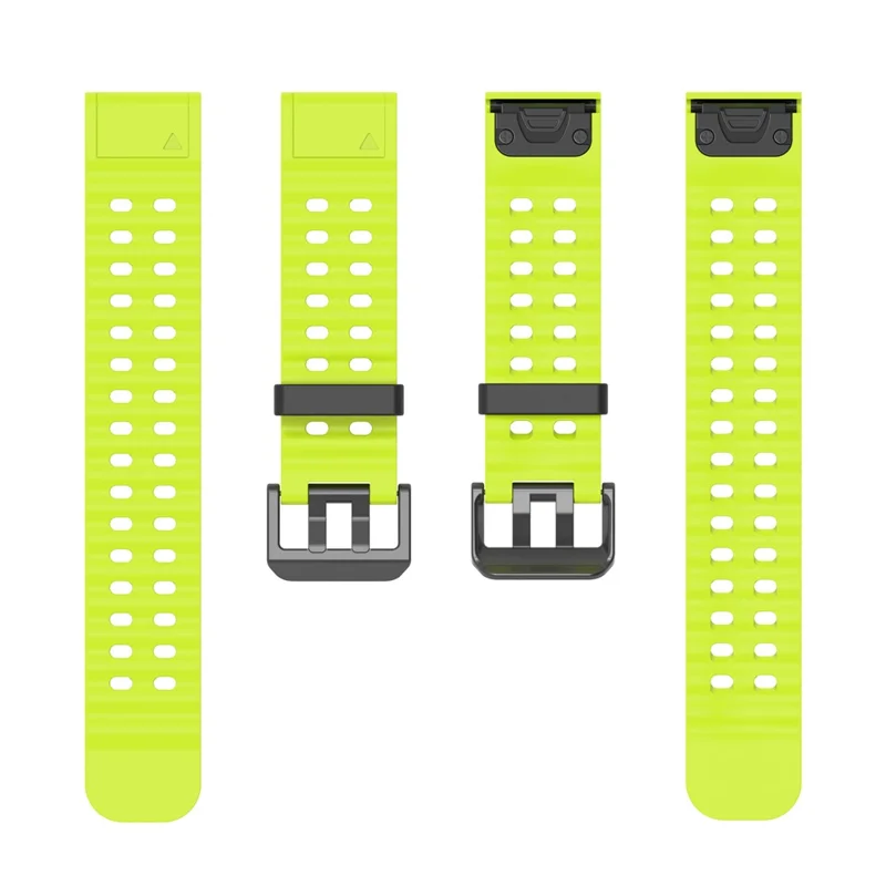 26mm Silicone Strap for Garmin Fenix 8 51mm / Enduro 3 / Enduro 2 Quick Release Ocean Watch Band - Green