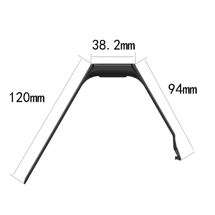 Smart Watch Band Silicone Wrist Strap for Samsung Galaxy Fit2 - Black