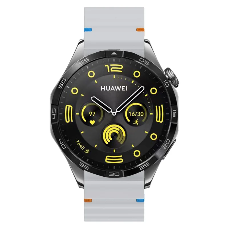 22mm Silicone Band for Xiaomi Watch S4 Sport / Redmi Watch 5 Active Wave Design Watch Strap - Light Grey