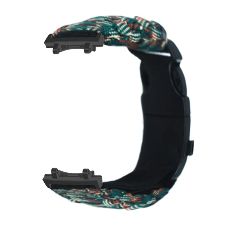 For Huami Amazfit T-Rex 3 Outdoor Multifunction 7-Core Paracord Survival Bracelet Watch Strap - Marine Camouflage