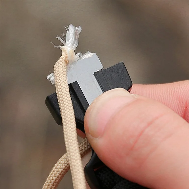 For Huami Amazfit T-Rex 3 Outdoor Multifunction 7-Core Paracord Survival Bracelet Watch Strap - Marine Camouflage