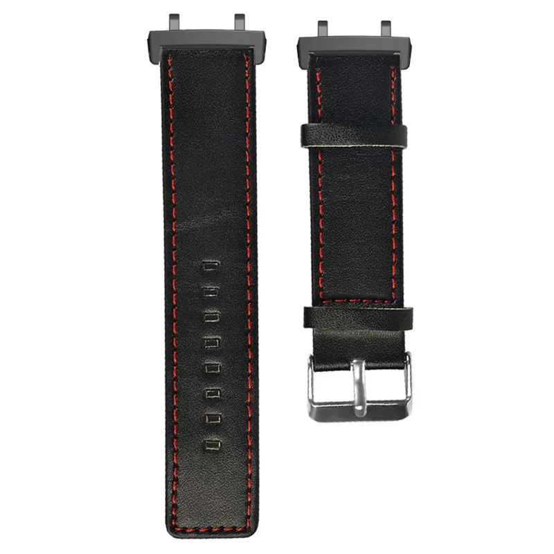 For Huami Amazfit T-Rex 3 Replacement Watch Band Stitching Genuine Cow Leather Wrist Strap with Connector