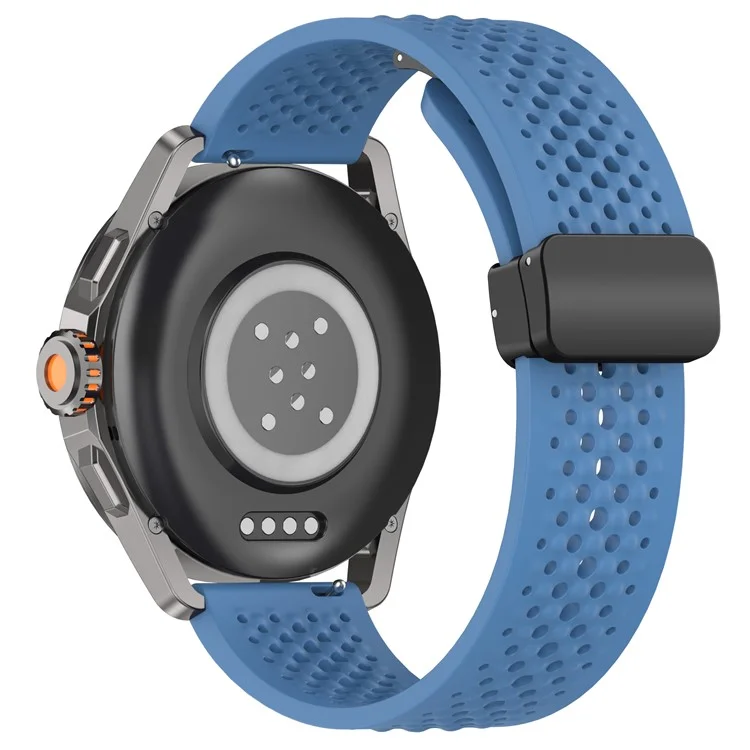 For Xiaomi Watch S4 Sport / Redmi Watch 5 Active Silicone Watch Band 22mm Replacement Strap with Folding Buckle - Blue