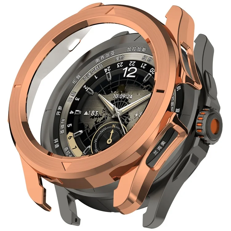 Para Xiaomi Watch S4 Sport Watch Case Anti-Shock Hollow Hard PC Smart Watch Protective Cover - Rose Gold