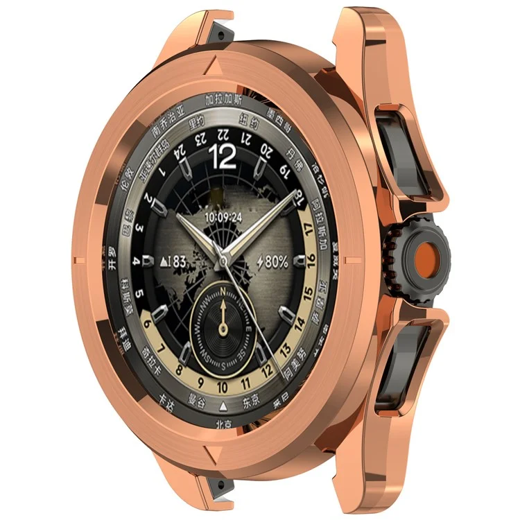 Para Xiaomi Watch S4 Sport Watch Case Anti-Shock Hollow Hard PC Smart Watch Protective Cover - Rose Gold
