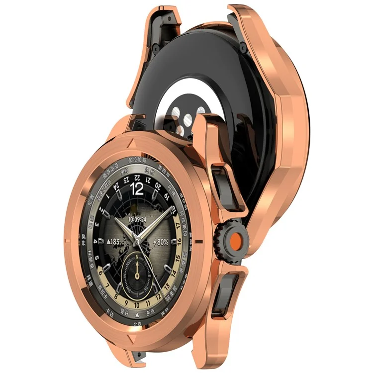 Para Xiaomi Watch S4 Sport Watch Case Anti-Shock Hollow Hard PC Smart Watch Protective Cover - Rose Gold