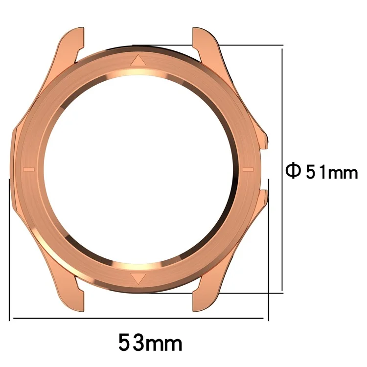 Para Xiaomi Watch S4 Sport Watch Case Anti-Shock Hollow Hard PC Smart Watch Protective Cover - Rose Gold