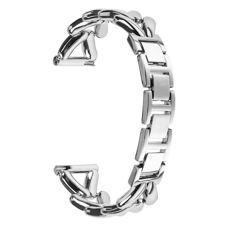 Armband aus Zinklegierung für Huami Amazfit GTS 2 mini Twisted Metal Watch Strap Ersatz - Silber