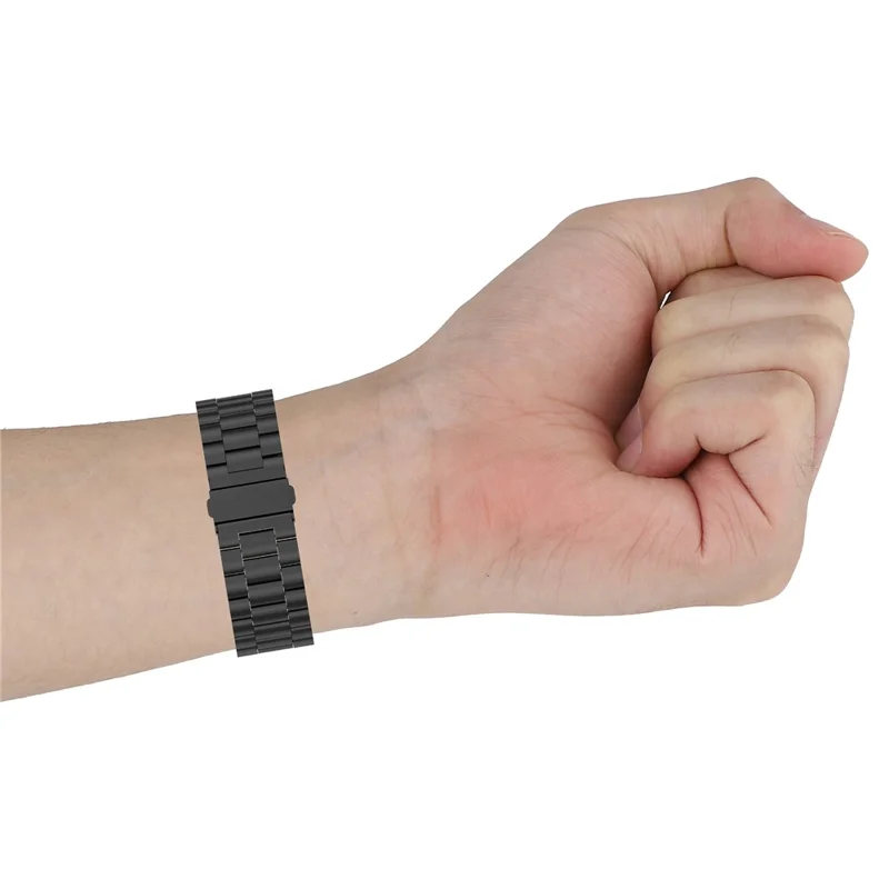 For Huawei Watch Fit Special Edition B39 / TIA-B09 / TIA-B19 Stainless Steel Watch Band Replacement Wrist Strap - Black