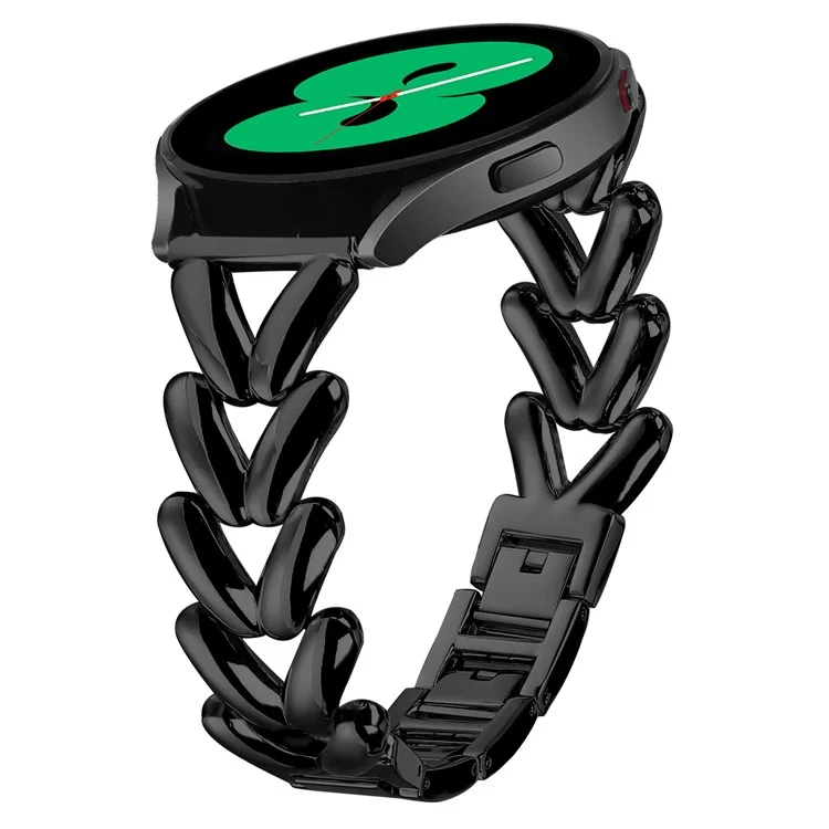 Браслет из цинкового сплава для Samsung Gear Sport / Gear S2 Classic с твистовым металлическим ремешком - черный