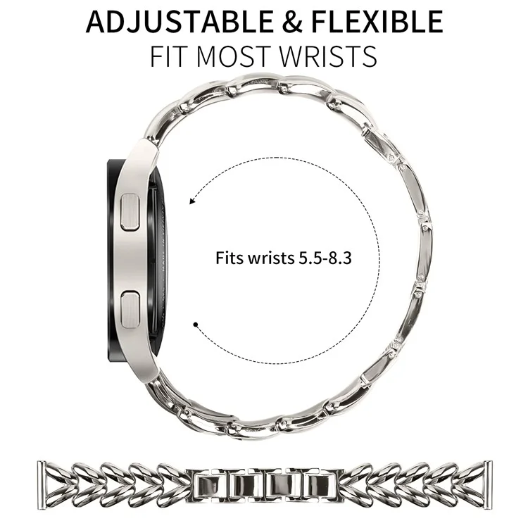 Zinc Alloy Watch Band for Verizon GizmoWatch Disney Edition Twisted Metal Watch Strap Replacement - Starlight