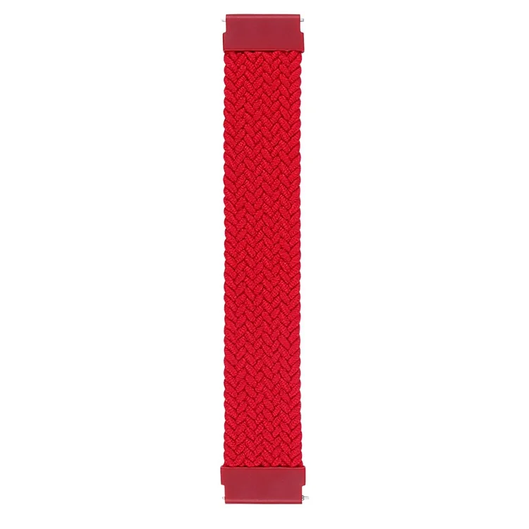 Elastic Nylon Watch Band Replacement Easy Adjustable Watch Strap 22mm for Samsung Galaxy Watch 3 45mm/Huawei Watch GT2 Pro/Xiaomi Color TicWatch Pro 3 - Red / Size: L