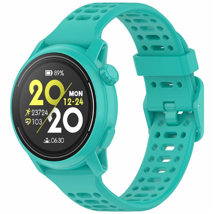 For Coros Pace 3 / Apex 2 Pro / Apex Pro Bands Solid Color 22mm Silicone Watch Strap - Green