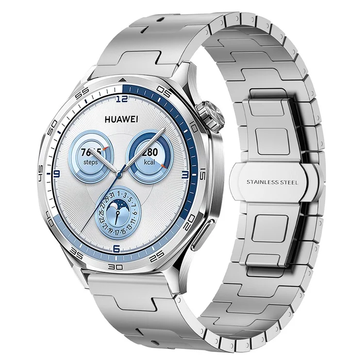 Титановый сплав ремешок для Huawei Watch GT 5 Pro / GT 5 / GT 4 46мм Универсальный 22мм Металлический ремешок для часов - Серебряный