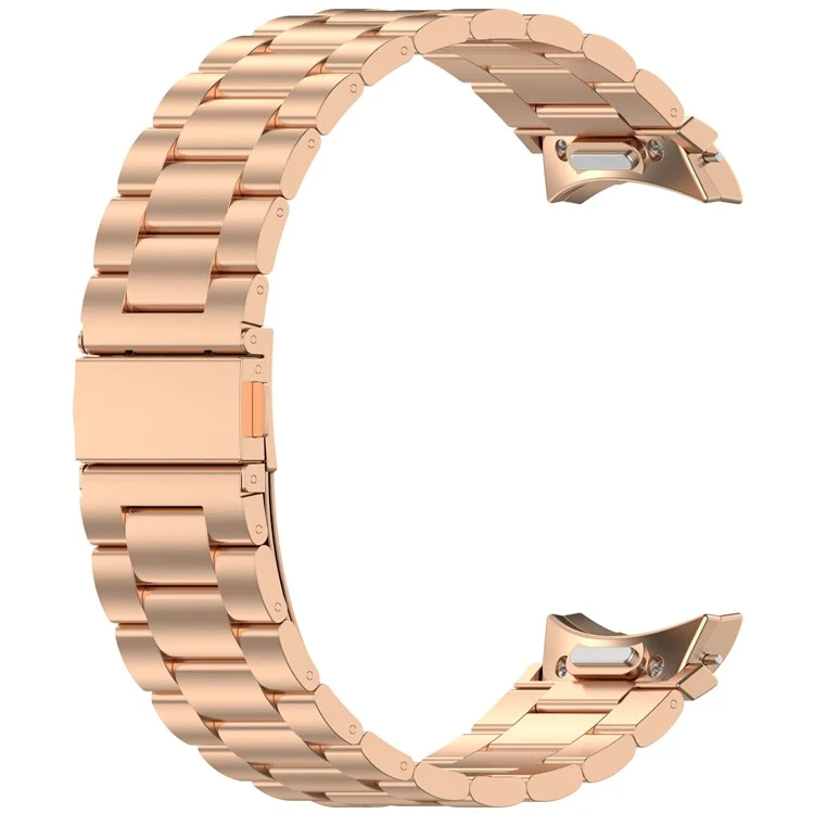 Watch Band for Samsung Galaxy Watch7  /  Watch6  /  Watch5  /  Watch4  /  Watch FE Stainless Steel Watch Strap with Removal Tool - Rose Gold