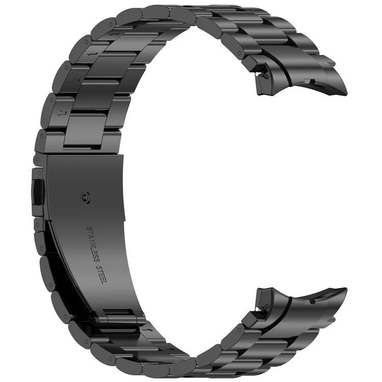 Watch Band for Samsung Galaxy Watch7  /  Watch6  /  Watch5  /  Watch4  /  Watch FE Stainless Steel Watch Strap with Removal Tool - Black