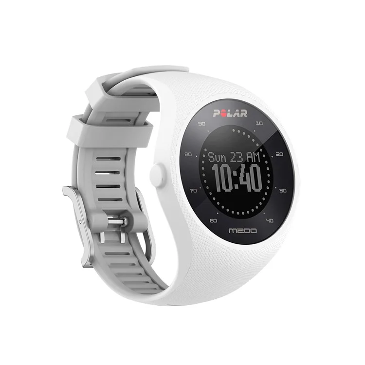 Weiche Silikonuhrarmband-Ersatzriemen für PoLar M200 - Weiß